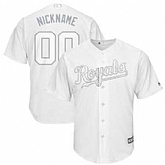 Kansas City Royals Majestic 2019 Players' Weekend Cool Base Roster Customized White Jersey,baseball caps,new era cap wholesale,wholesale hats